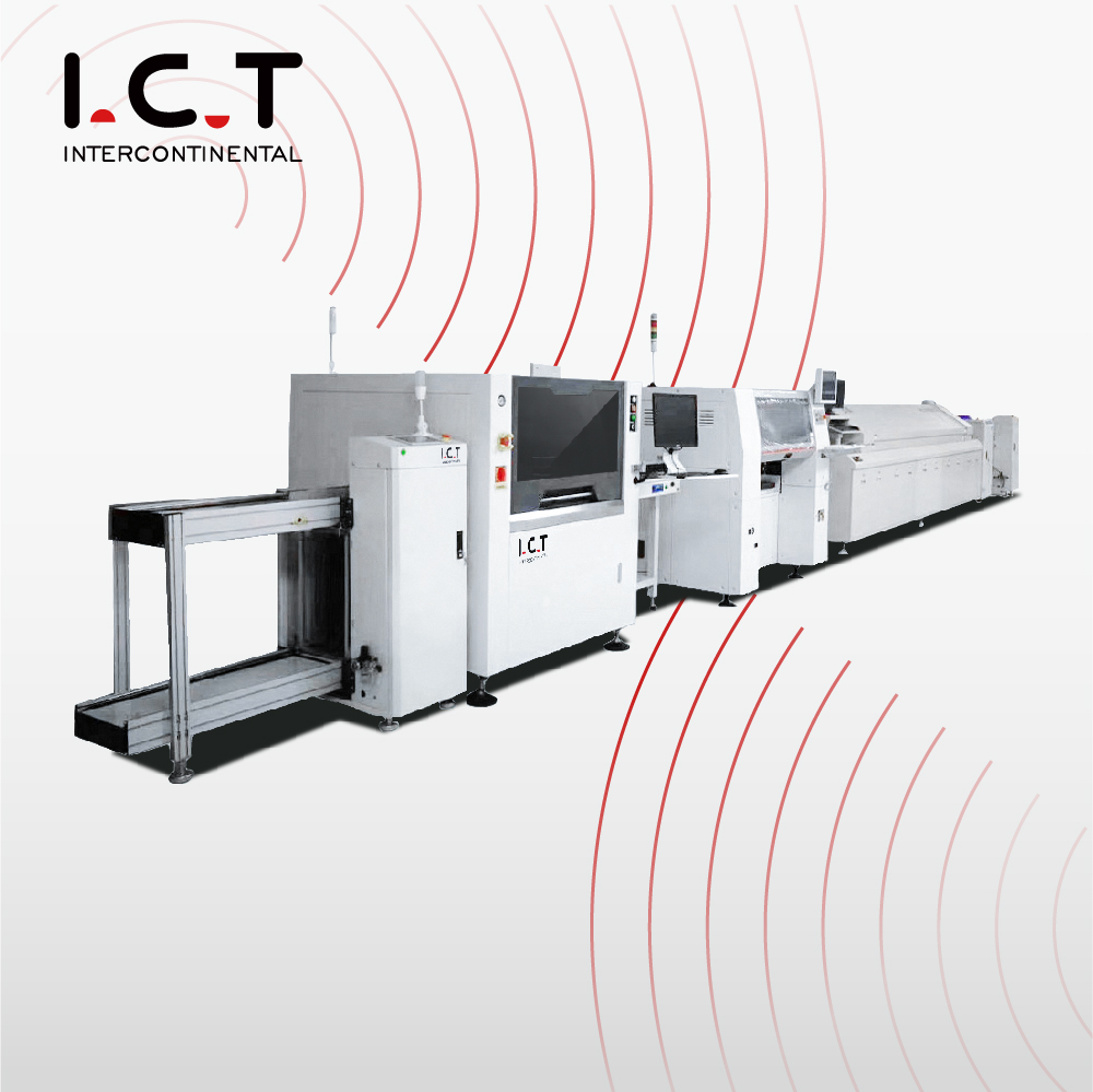 I.C.T |SMT plug-in completo Smd Led pulb linha de montagem display led de equipamentos