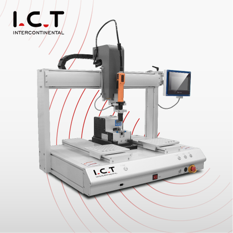 I.C.T |Máquina de instrumento robô de parafuso de plataforma dupla de adsorção