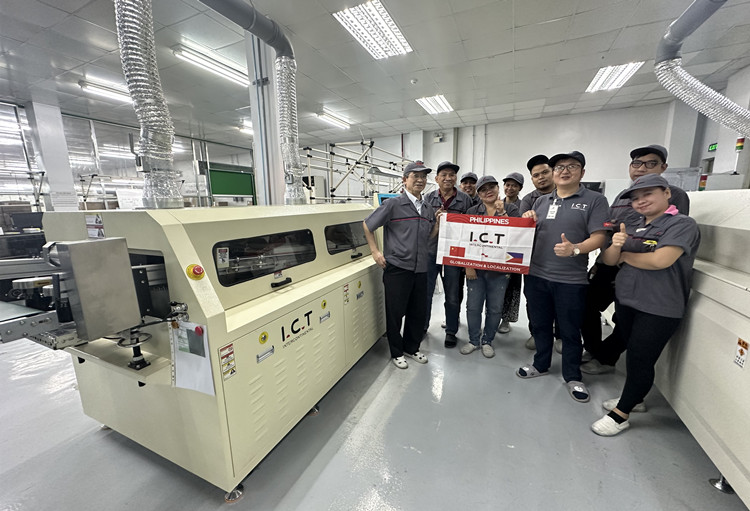 I.C.T Suporte técnico global para máquina de solda por onda nas Filipinas 02