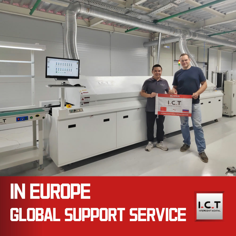 I.C.T | Forno de solda por refluxo do radiador Forno de refluxo com barra LED