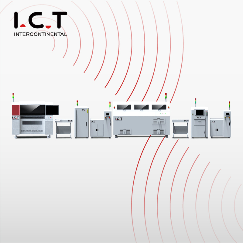 I.C.T |SMT plug-in completo Smd Led pulb linha de montagem display led de equipamentos