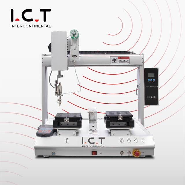 I.C.T-SR250D |Máquina robótica de solda robótica de mesa de 5 eixos PCB Smd 