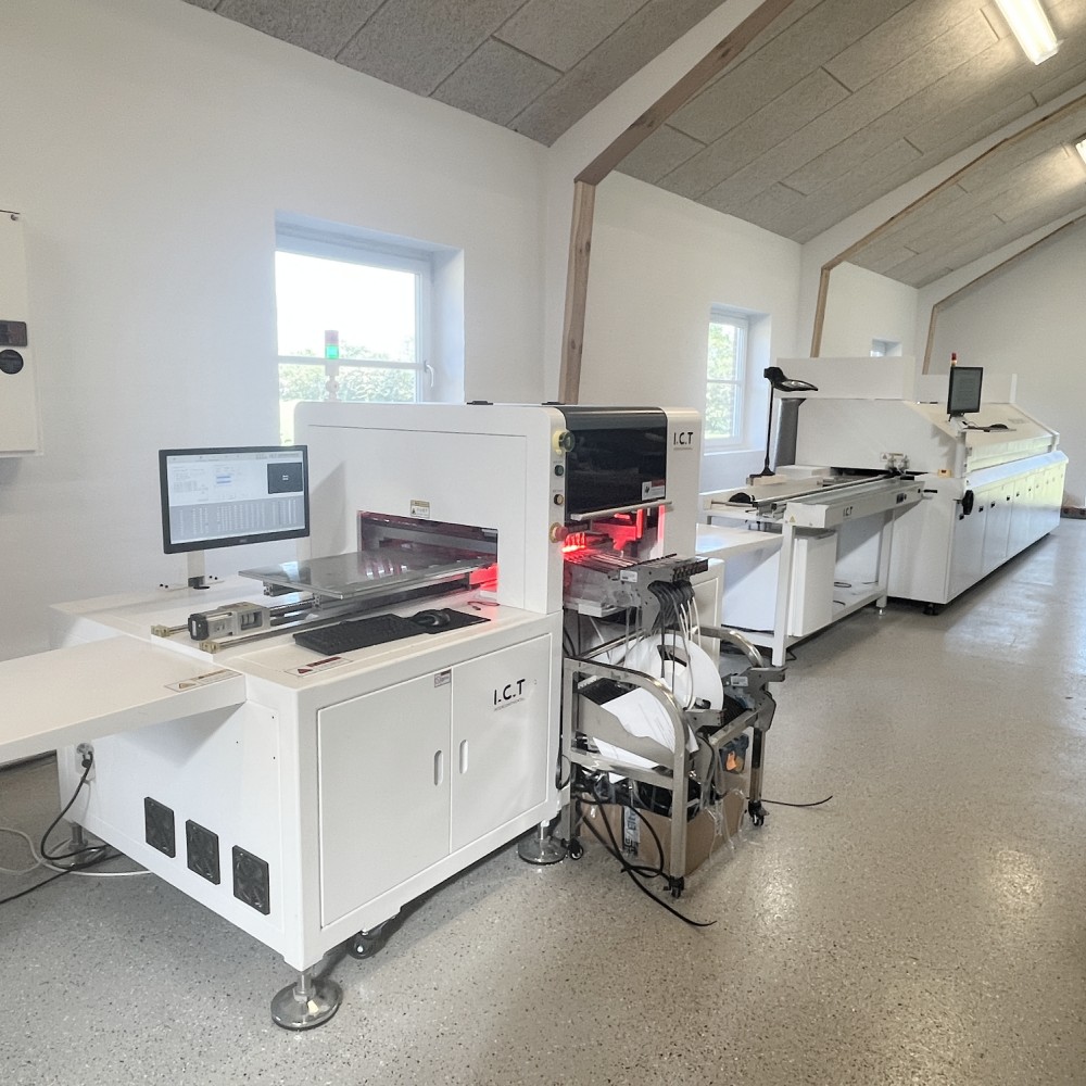 Tela totalmente automática SMT PCB estêncil Máquina de impressora modelo automático I.C.T-5151 