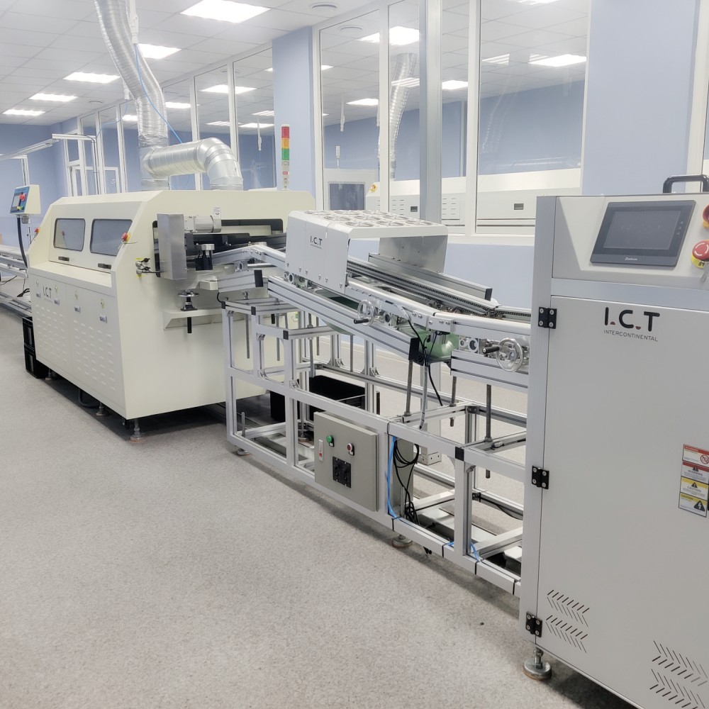 I.C.T | Máquina de solda por imersão para trocador de calor PCB Máquina de solda por onda THT