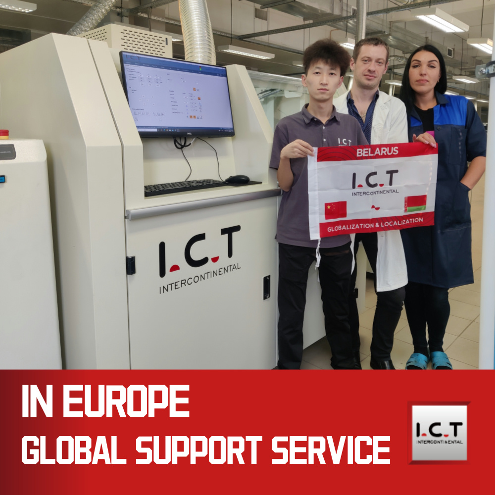 I.C.T | Máquina de solda por onda off-line seletiva para desktop THT PCB