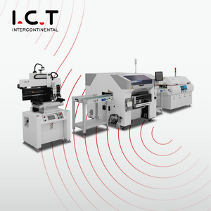 I.C.T |Linha de produção semiautomática SMT SMD