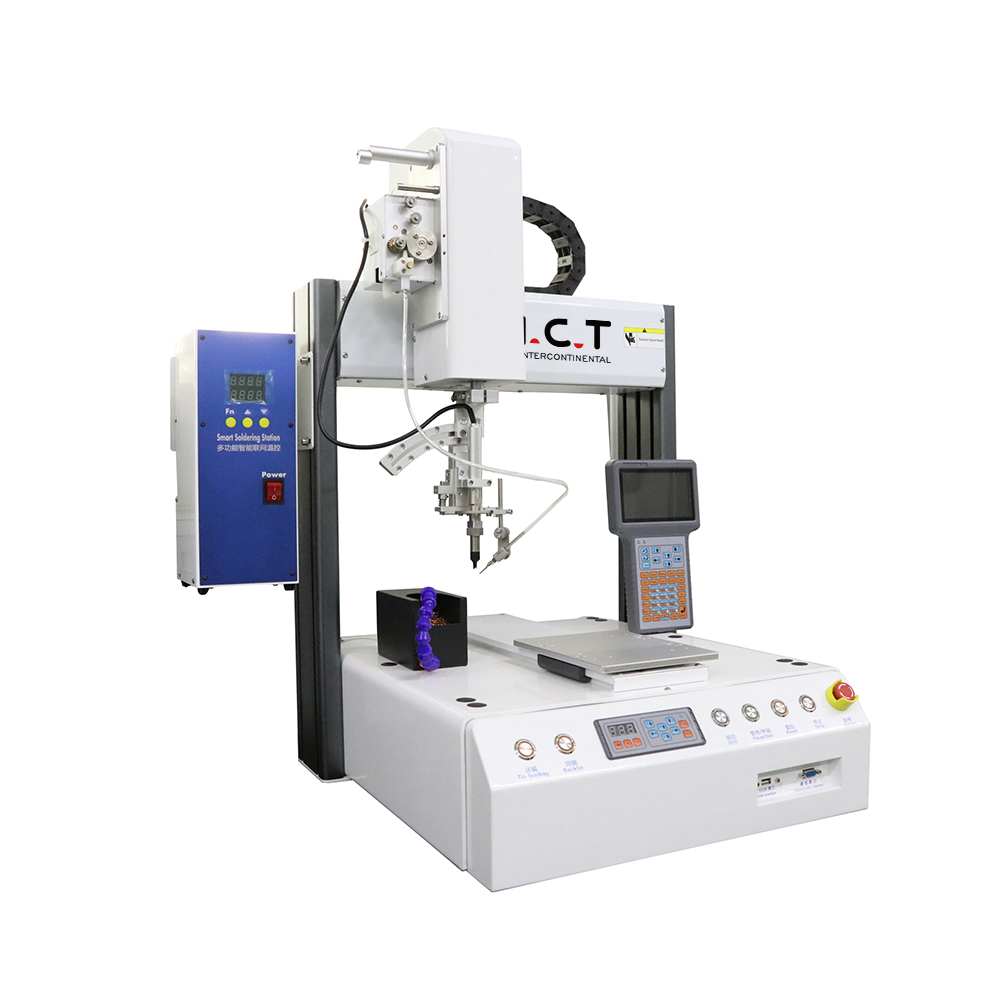 I.C.T |Máquina robô de solda automática eletrônica TIC 5 eixos