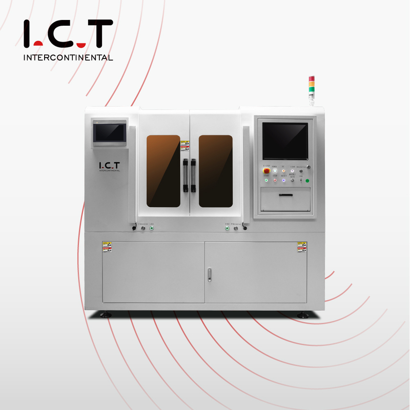 I.C.T |Sistema automático de singularização de substrato PCB Máquina de corte a laser