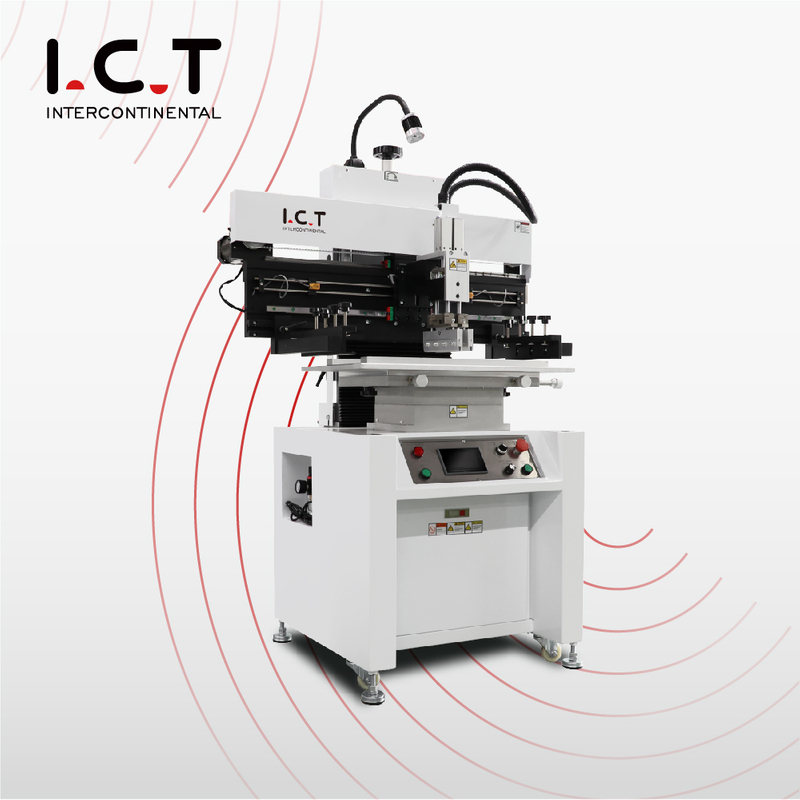 I.C.T | SMT Máquina impressora de estêncil semiautomática Sp 400v