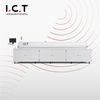 I.C.T |SMT Máquina de forno de refluxo e máquina de componentes de imersão de solda ondulada 