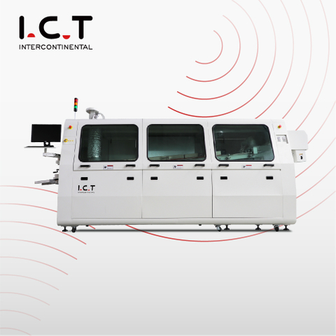 I.C.T |Máquina de solda por onda com fluxo para peças grandes PCB 