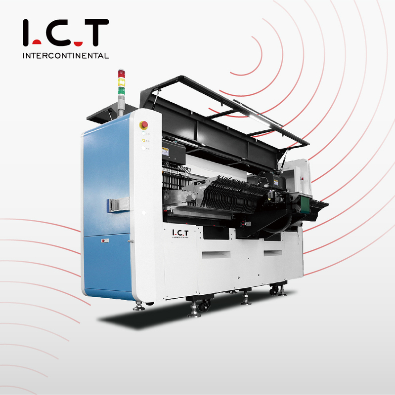 I.C.T |Máquina de seleção e colocação automática de alta velocidade SMT para montagem da placa-mãe