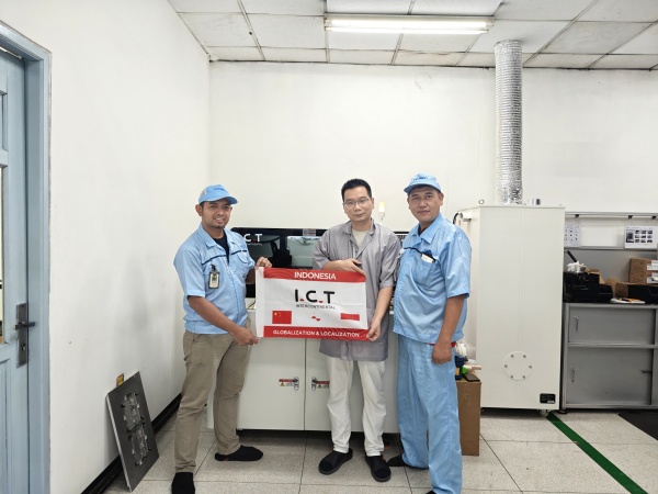 I.C.T Suporte global para EMS com a Máquina de Depaneling na Indonésia