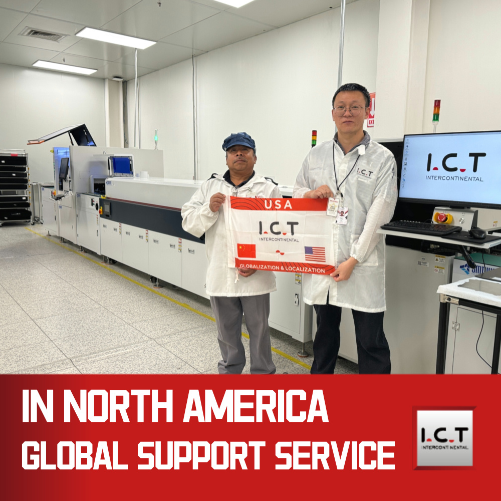 I.C.T | SMT Máquina de colagem e pulverização de revestimento para PCB LED