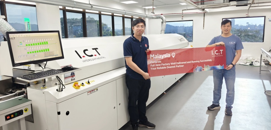 SMT e instala&ccedil;&atilde;o de linha DIP e suporte t&eacute;cnico na Mal&aacute;sia