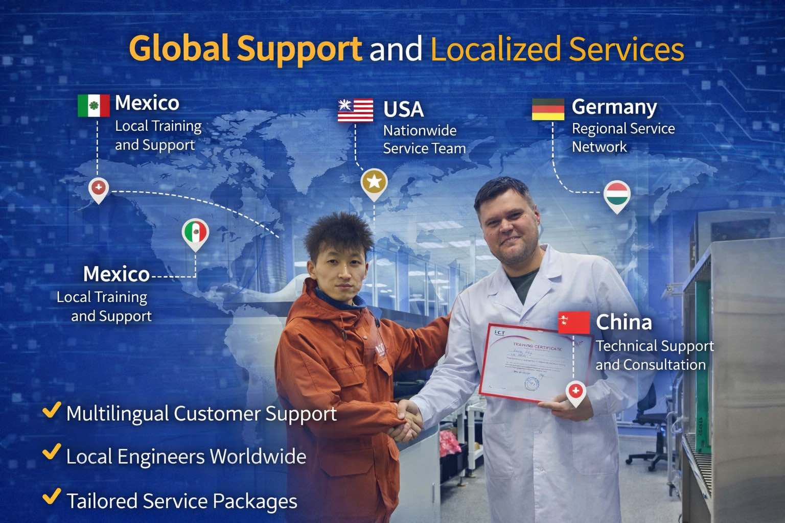 9. Suporte Global e Servi&ccedil;os Localizados