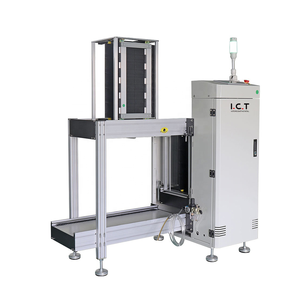 I.C.T |Descarregador Automático SMT Máquina de Descarregamento em Forma de L PCB