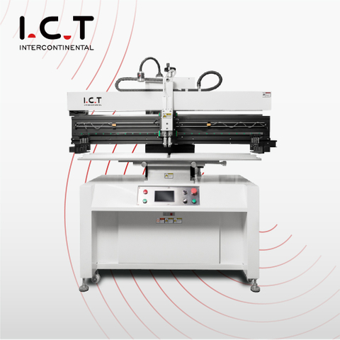 Impressora semiautomática estêncil SMT PCB Máquina de impressão de pasta semiautomática