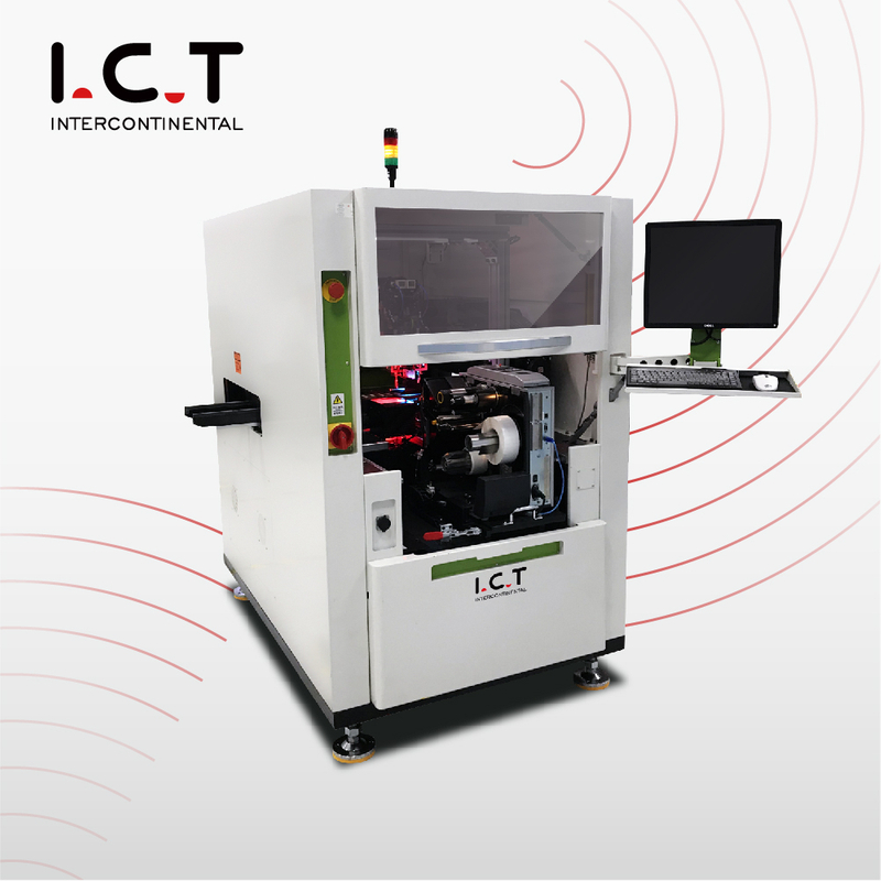 I.C.T |Máquina de colocação de etiquetagem de transferência automática multifuncional SMT de 4 cabeças
