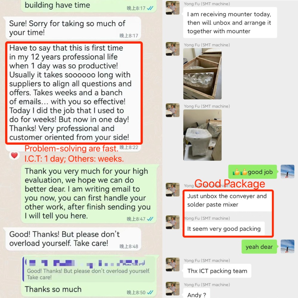 I.C.T | Máquina de linha SMT SMD totalmente automatizada