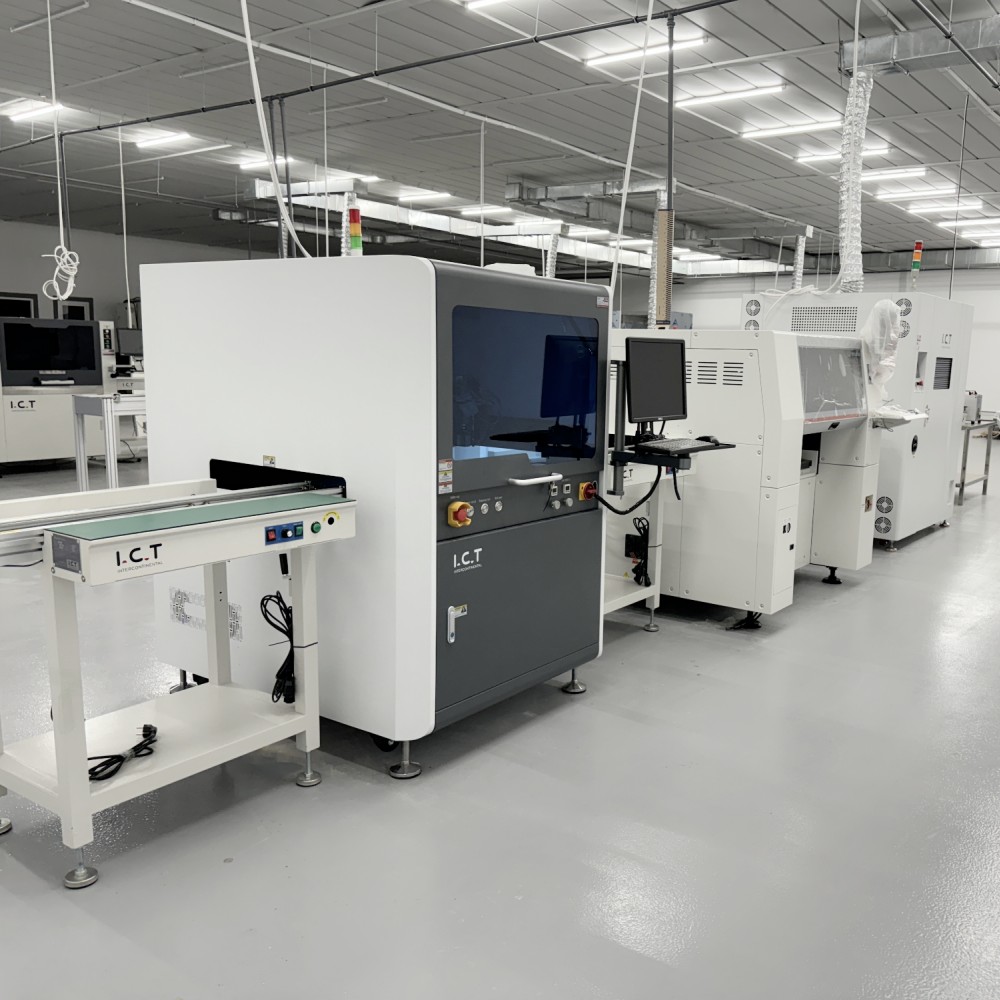 I.C.T-D1200 | Máquina dispensadora de jato on-line para linha SMT