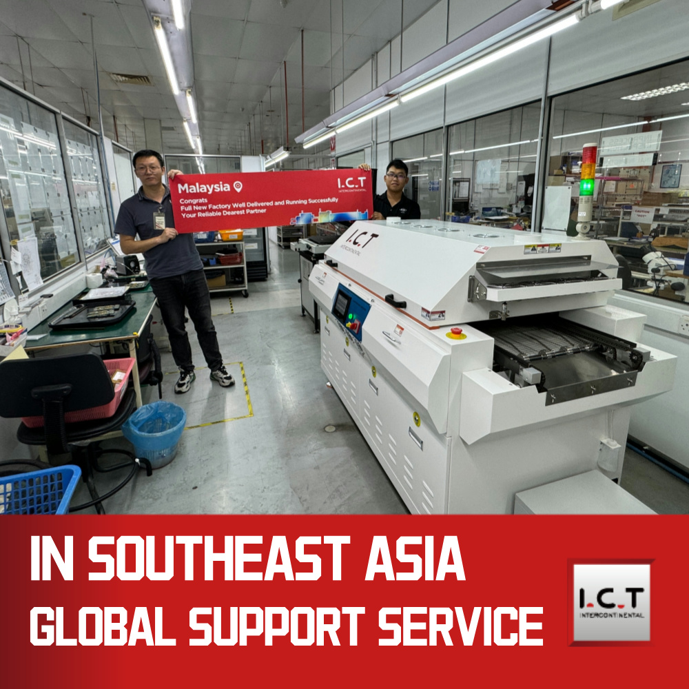 Forno de solda por refluxo de 8 zonas com trilho duplo SMT SMD