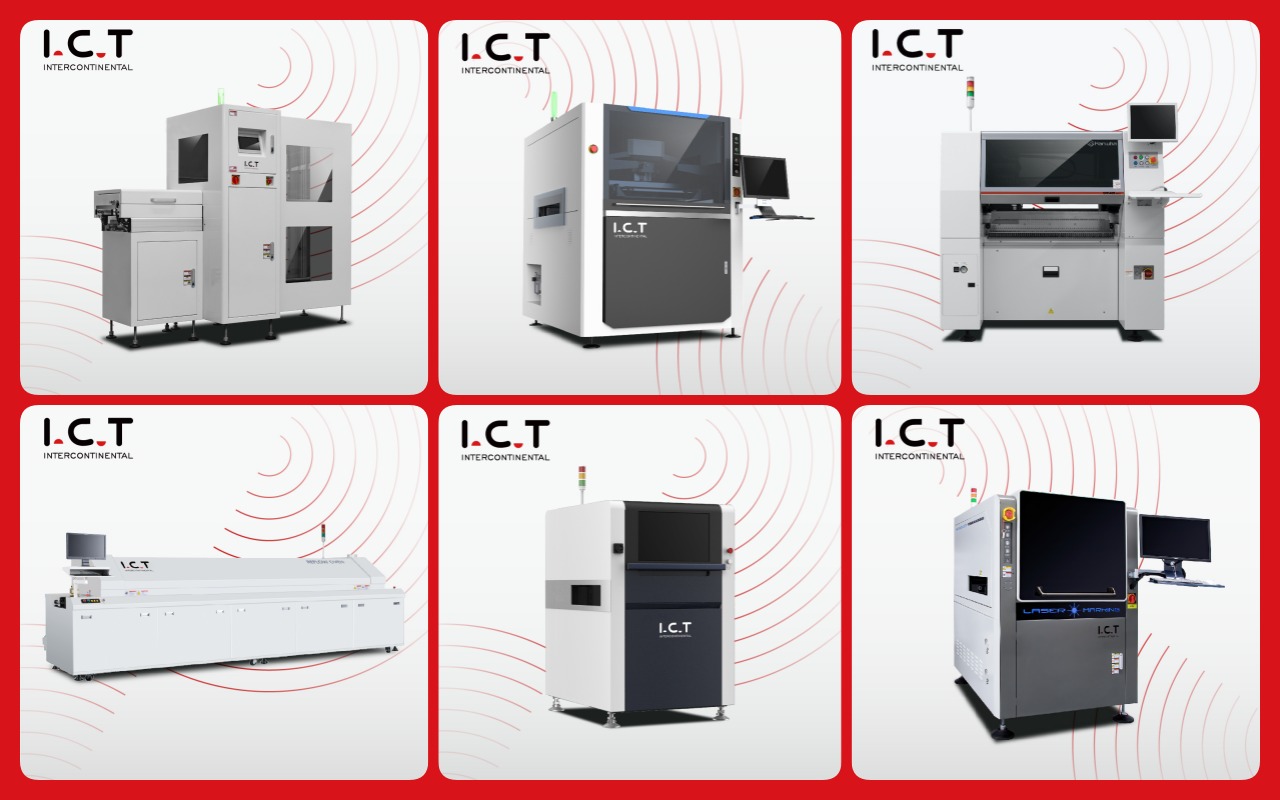 1 SMT Line with SMT Machine 01 1 SMT Linha com SMT Máquina 01