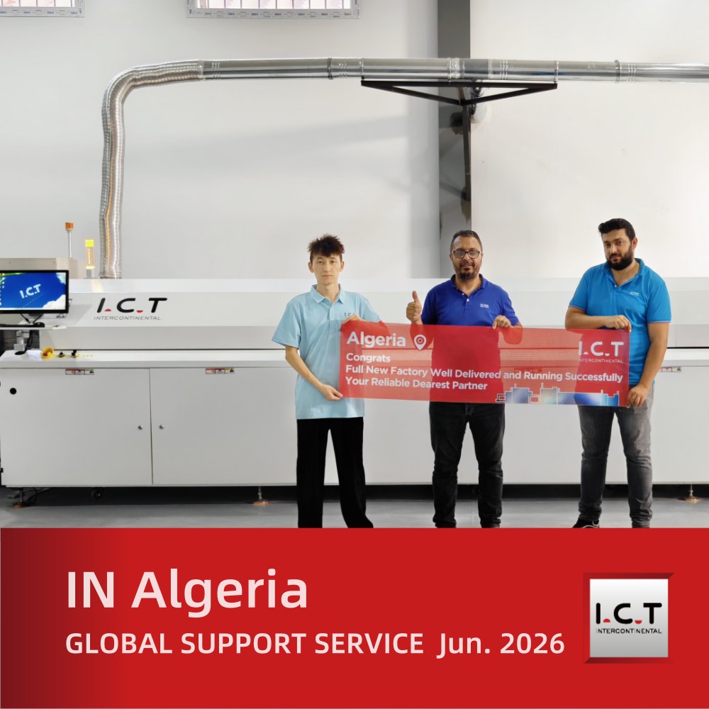 I.C.T | LED Forno de solda por refluxo de barra 6 zonas com tela sensível ao toque