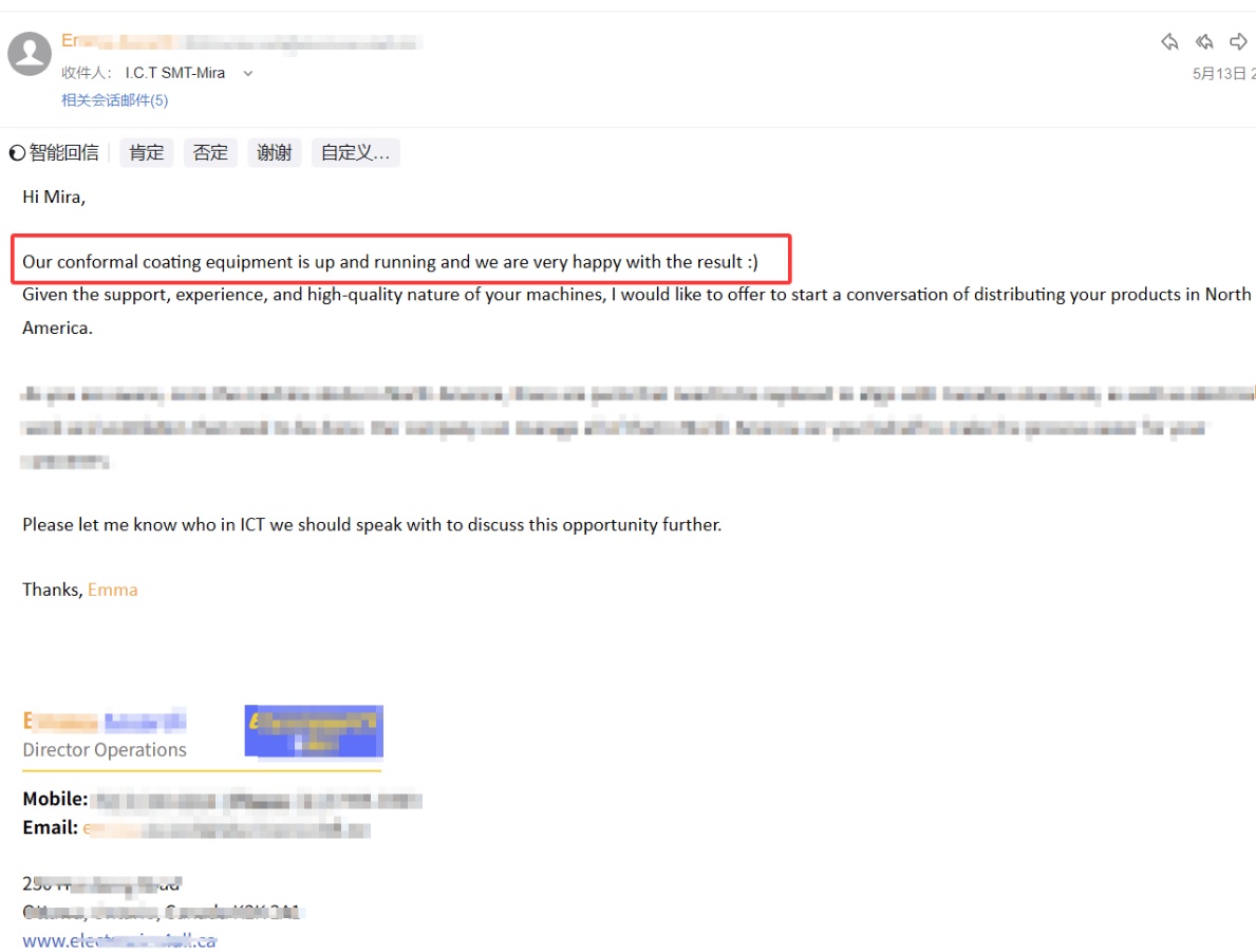 I.C.T M&aacute;quina de revestimento isolante recebe excelente feedback de clientes na Am&eacute;rica do Norte.jpg