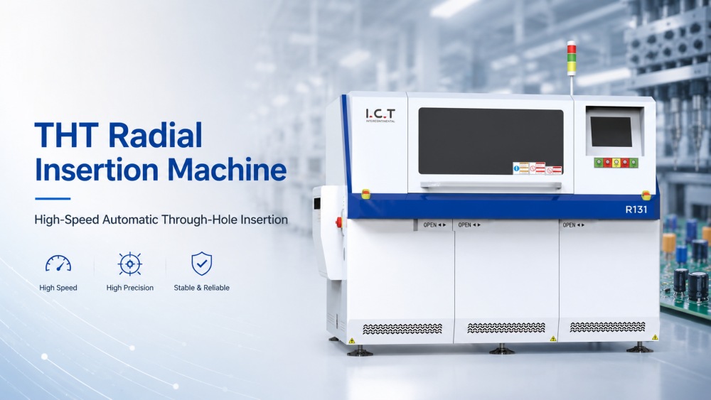 THT Radial Insertion Machine THT Máquina de inserção radial